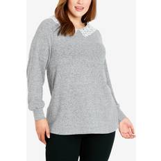 Evans Underwear Evans Avenue Plus Soft Touch Collar Top Female