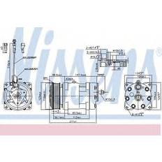 Benzine Compressoren Nissens NISSENS 89470 AC Compressor Met Diode