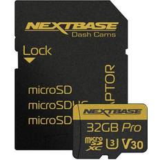 32 GB - microSDXC Minneskort Nextbase Pro microSDXC Class 10 U3 V30 100/60 MB/s 32GB +SD Adapter