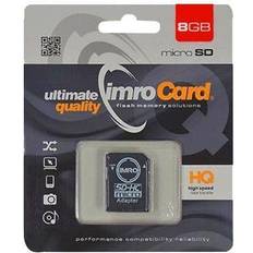 Imro MicroSDHC 8GB klasse 10 med adapter