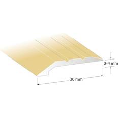 Lundbergs Nivålist Standard guld 1000x30x2-4