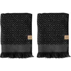 Mette Ditmer Morocco Guest Guest Towel Grey, Black