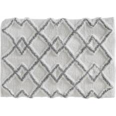 Blanc Tapis de bain Tapis De Bain Ethnique Gris 50 x 75 cm - 5five Gris