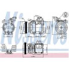 Hyundai Nissens Compressor, air conditioning AC 89082