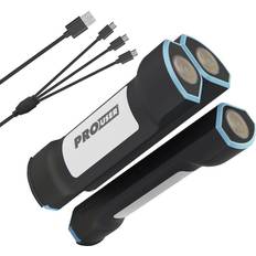 ProUser Powerbank 7500 mAh Quick Charge Litium Sort LED-lommelygte
