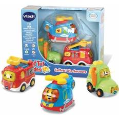 Vtech Voitures Vtech Coffret Trio Secours Tut Tut Bolides Camion de pompiers, tracteur et hélico 1 à 5 ans Jaune