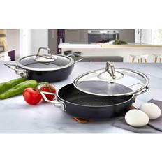 Aluminium Sauteuses Evimsaray Zest Gusto Non-Stick avec couvercle