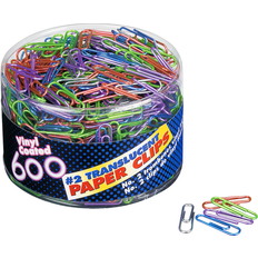 Officemate Paper Clips, #2, Translucent Assorted