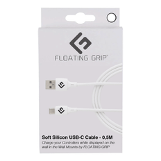 Floating Grip Spil tilbehør Floating Grip Silikone USB-C kabel - Hvid