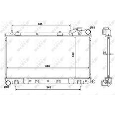 Subaru Kühlsysteme Subaru Motorkühlung NRF 53815