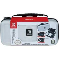 Nintendo switch deluxe traveler case BigBen Interactive Official Traveler Deluxe System Case - White Nintendo Switch - Tilbehør spillekonsol