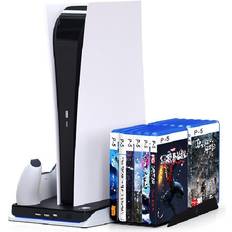 PlayStation 5 Charging Stations Imp Gaming Playstation 5 DLX Multi-Function Console Stand - Black/White