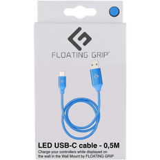 Floating Grip 0,5M LED USB-C Cable Blue