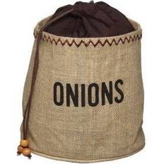 Fabric Tote Bags KitchenCraft Hessian Onion Preserving Bag Brown