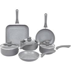 Durastone 6 Piece Marble Cookware Set 3 Cookware Set with lid