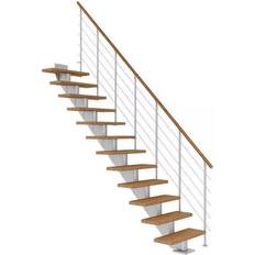 Trapper Dolle Hamburg Kvartsvingstrappe Pearl Grey 240-279 cm