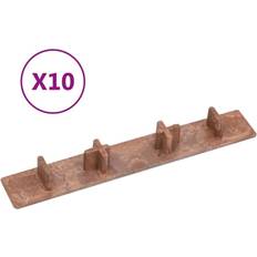 Flooring vidaXL Kantlist 10 st brun plast