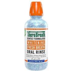 Toothbrushes, Toothpastes & Mouthwashes TheraBreath Dazzling Mint Whitening Fresh Oral Rinse, 16 oz