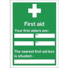 Safety Sign First Aid 600x450mm Self-Adhesive E91AS SR71230