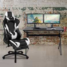 Gaming Chairs Flash Furniture Gaming Desk And Gaming Chair Set, Black