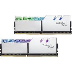 32 GB - 4600 MHz RAM-geheugens G.Skill Trident Z Royal Silver DDR4 4600MHz 2x16GB (F4-4600C20D-32GTRS)