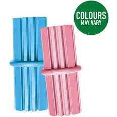Kong Puppy Teething Stick Toy Medium Pink/Blue