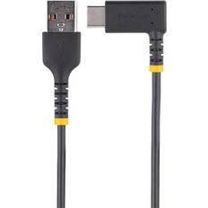 Usb a to usb c charging cable StarTech 1ft 30cm USB A to C Charging Cable Right Angle, Heavy Duty Fast Charge USB-C Cable, USB 2.0 A to Type-C, Durable and Rugged