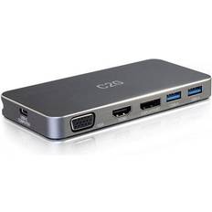 C2G 84439 Usb-c[r] Dual Display Mst Docking Station With Hdmi[r], Displayport[tm], Vga Power Delivery Up To 65w - 4k