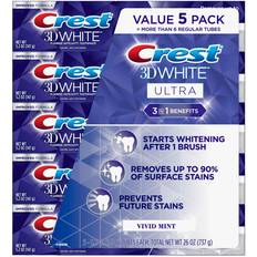 Crest Toothbrushes, Toothpastes & Mouthwashes Crest 3D White Ultra Fluoride Anticavity Toothpaste, Vivid Mint 5.2 Oz, 5