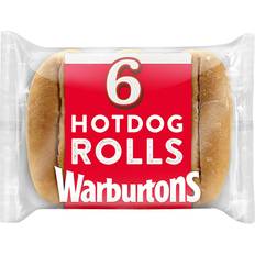 Warburtons 6 Sliced Hotdog Rolls