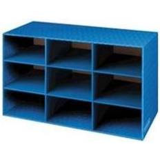 Blue Magazine Files Classroom Literature Sorter 9 Compartments