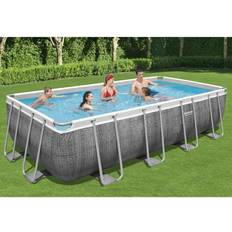 Piscines et Accessoires Bestway Piscine hors sol grise Rattan 549x274x122cm 1 piece (en)