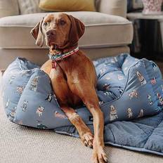 Joules Clothing Rainbow Dogs Box Bed