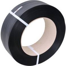 Staples Plastbånd Sort Præget PP 12 mm x 2100 m