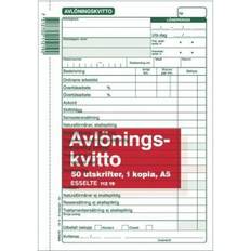 Kvittorullar Esselte Blankett avlöningskvitto A5 50 bl mkopia x5st.