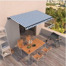 vidaXL Markis automatiskt infällbar 450x350cm