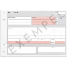 Kvittensblock Burde Blankett kvittens A5L kopia 2x50 blad