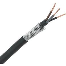 Zexum Zexum 4mm 3 Core 42A Brown Black Grey 6943X Steel Wire Armoured SWA Outdoor Mains Power Cable 100 Meter