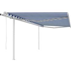 vidaXL markise m. stolper 4x3