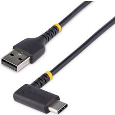 Usb c angle cable StarTech 6ft 2m USB A to C Charging Cable Right Angle, Heavy Duty Fast Charge USB-C Cable, USB 2.0 A to Type-C, Durable and Rugged