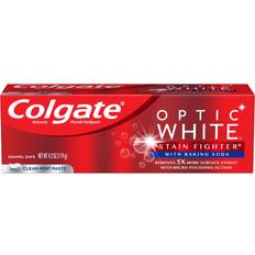 Dental Care Colgate Optic White Stain Fighter with Baking Soda Toothpaste, Clean Mint Clean Mint