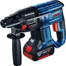 Bosch Batteridrevet borehammer GBH 180-LI; 2,0 J; SDS-plus; 18 V; 2x4,0 Ah batt