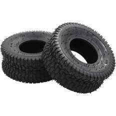 Black Wheelbarrows vidaXL Wheelbarrow Tyres 2 15x6.00-6 4PR