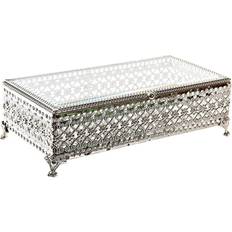 Korurasiat Dkd Home Decor Jewelry Box - Silver Metal