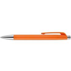 Caran d’Ache Kuglepenne Caran d’Ache Caran Dache Ballpoint Pen, Orange, with SwissRide Blue Medium Cartridge