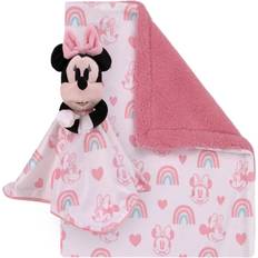 Polyester Gift Sets Disney Minnie Mouse Baby Blanket and Security Blanket 2-piece Set