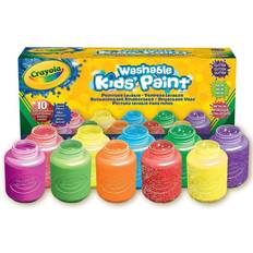 Pitture per le dita Crayola 10 Tempere Lavabili Effetti Speciali Neon Glitter Metal