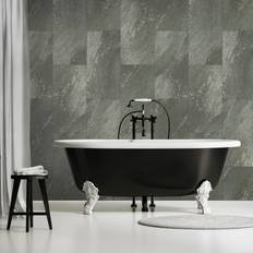 Grosfillex Wallcovering Tile Gx Wall 11pcs Stone 30x60cm Dark Grey