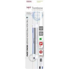 Tombow mono zero Tombow Viskelæder pen MONO zero 2,5x5mm hvid, EHR-KUS (10stk)