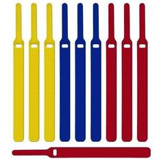 Blu Fascette Label The Cable LTC 1130 19 pollici Fascetta a strappo Giallo, Blu, Rosso